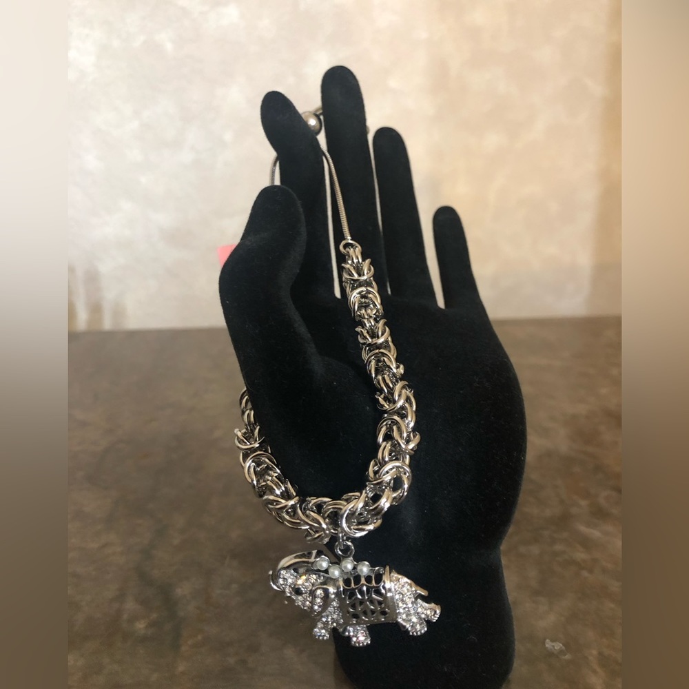 Stainless Steel Bolo Elephant Bracelet…Elephant Trunk-Up for Good Luck! - Picture 3 of 4